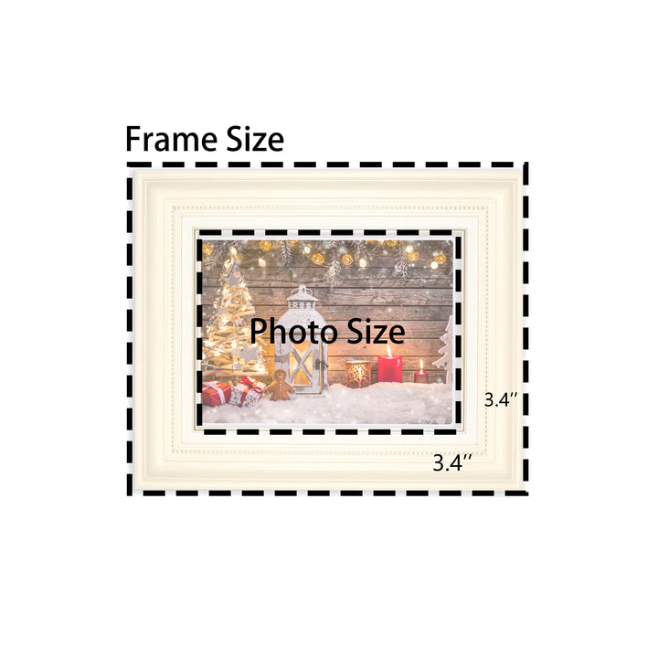 Classic Retro Picture Frame with MDF Wood Mat & Plexiglass Front 3 Colors Style 3