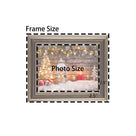 Classic Retro Picture Frame with MDF Wood Mat & Plexiglass Front 3 Colors Style 1