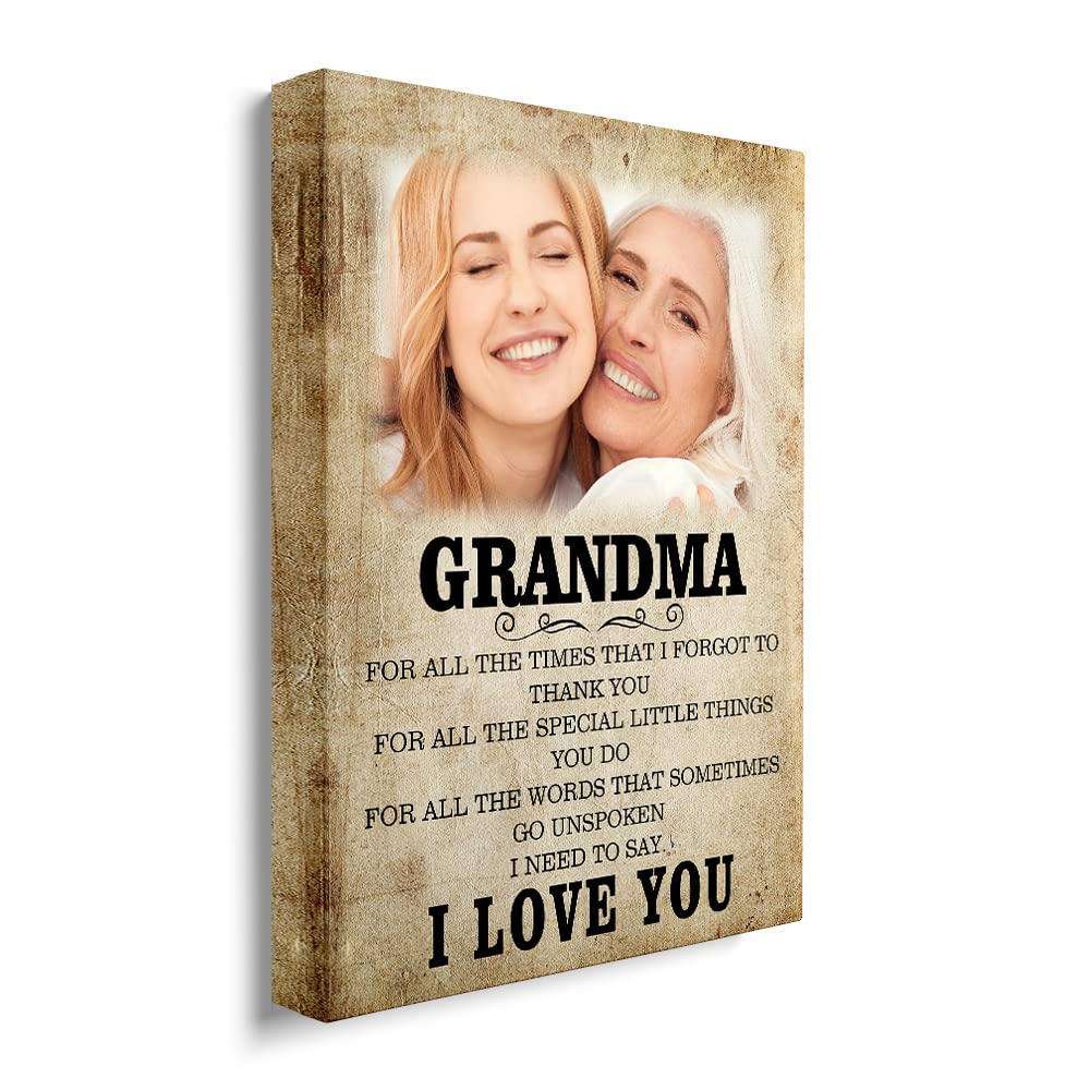 Mother's Day Personalized Framed Wall Art Decoration/ For Grandma 12''x16''