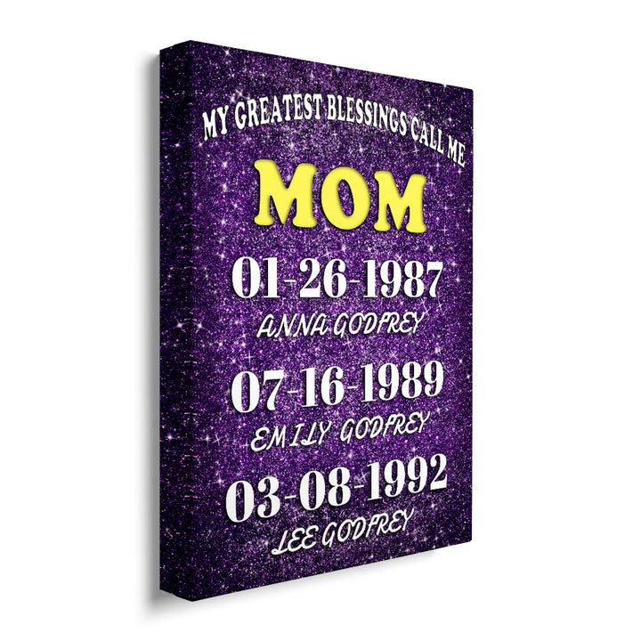 Mother's Day Personalized Framed Wall Art Decoration/ For Mom 12''x16''