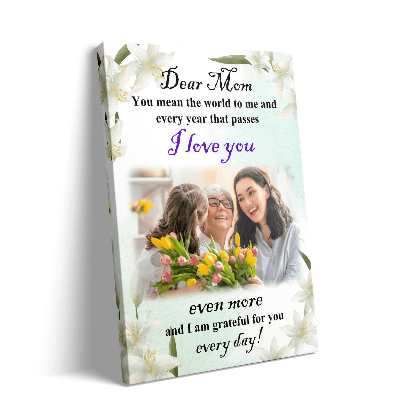 Mothers Day/ Personalized Framed Wall Art Decoration/ For Mom 12x18''