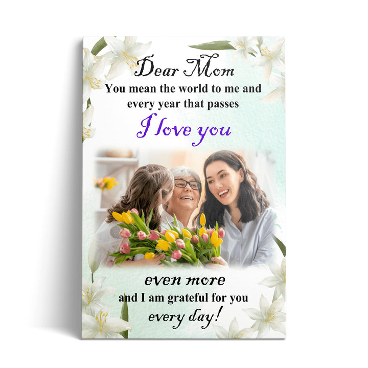 Mothers Day/ Personalized Framed Wall Art Decoration/ For Mom 12x18''