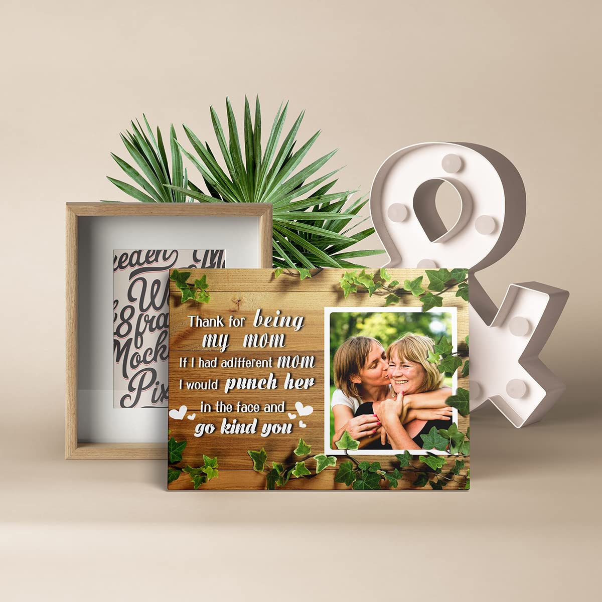 Mother's Day Personalized Framed Wall Art Decoration 12''x 16''