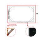 DIY Solid Wood Canvas Frame Kit For Oil Painting & Wall Art - Easy to Build Canvas Stretching Bar System