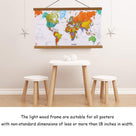 Magnetic Light Wood Frame Hanger for Photo Picture Canvas Artwork Art print Wall Hanging Set