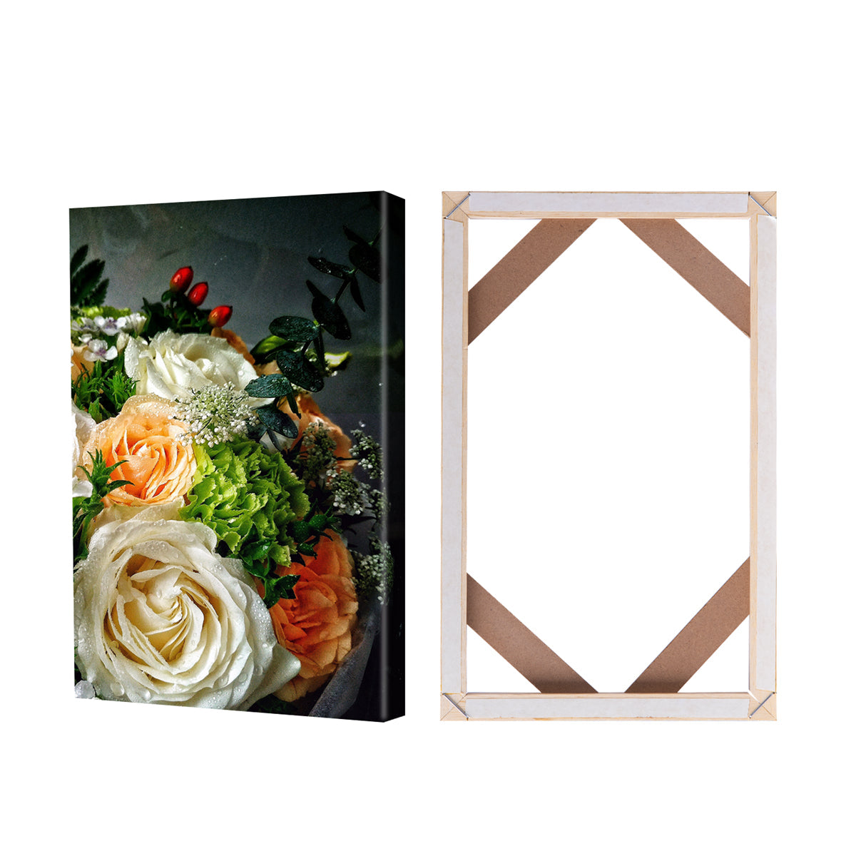 DIY Solid Wood Canvas Frame Kit For Oil Painting & Wall Art - Easy to Build Canvas Stretching Bar System
