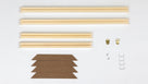 Customized Sized DIY Solid Wood Canvas Frame Kit For Oil Painting & Wall Art - Easy to Build Canvas Stretching Bar System