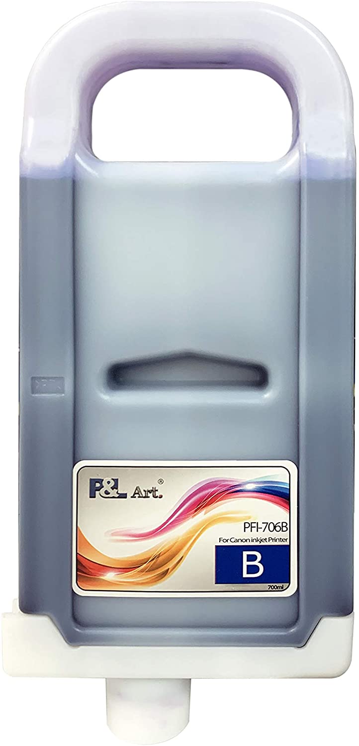 PFI-706 Interchangeable Replacement Cartridge (semitransparent 700 ml/ 23.7 oz) for CANON Printer--12Color Available