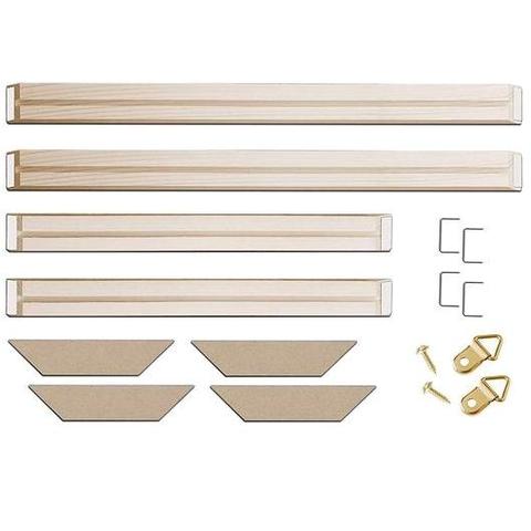 DIY Solid Wood Canvas Frame Kit For Oil Painting & Wall Art - Easy to Build Canvas Stretching Bar System
