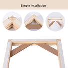 DIY Solid Wood Canvas Frame Kit For Oil Painting & Wall Art - Easy to Build Canvas Stretching Bar System