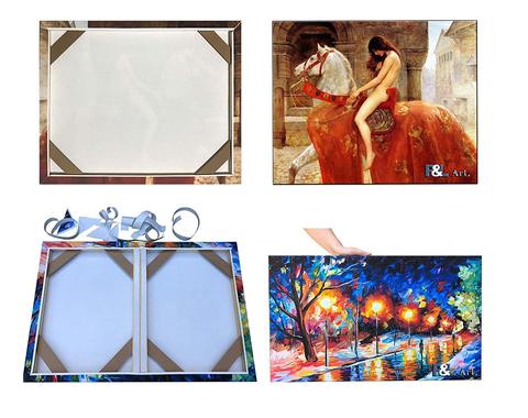 DIY Solid Wood Canvas Frame Kit For Oil Painting & Wall Art - Easy to Build Canvas Stretching Bar System