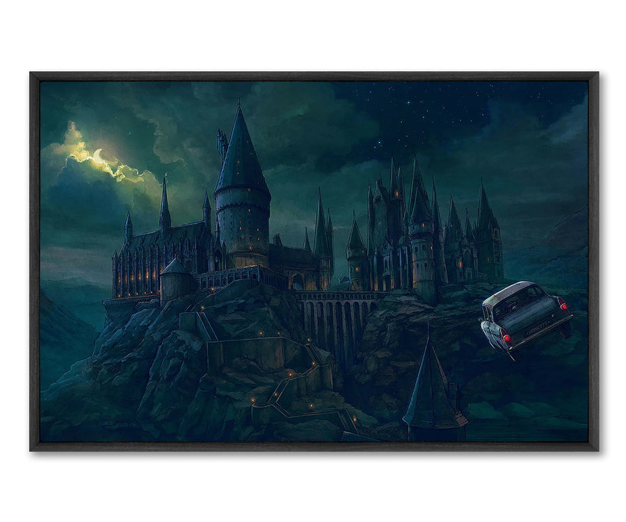 12'' x 16'' / Gallery Warp + Black Floating Frame