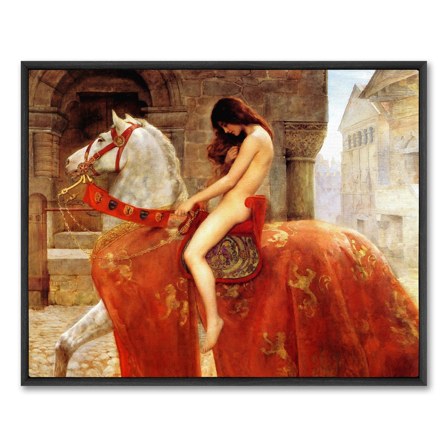 10‘’ x 12'' / Gallery Warp + Black Floating Frame