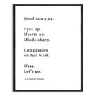 Lin Manuel Miranda Good Morning Merch Poster 8'' x 10''