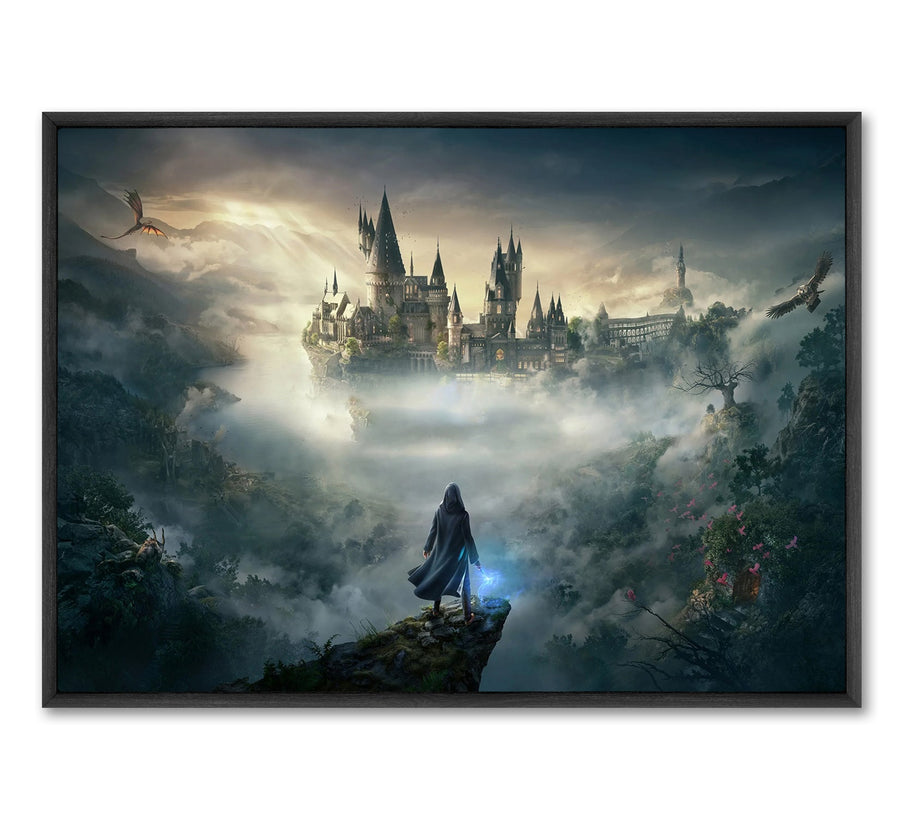 12'' x 16'' / Gallery Warp + Black Floating Frame