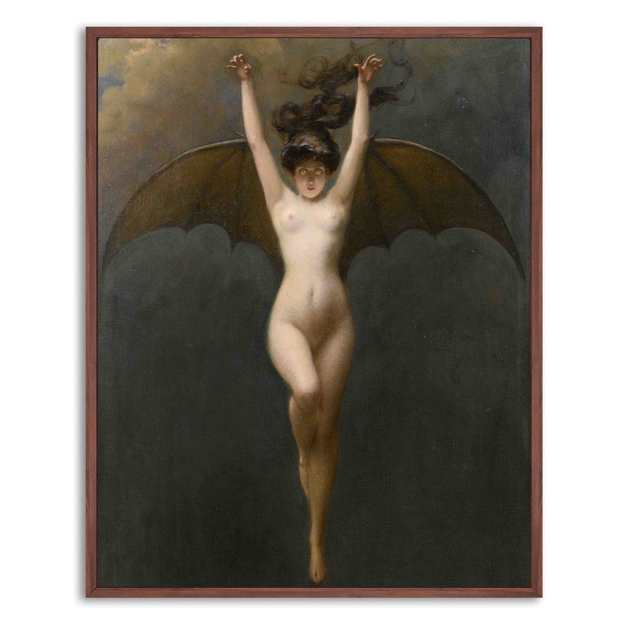 8'' x 10'' / Gallery Warp + Dark Brown Floating Frame