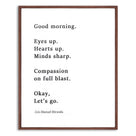 Lin Manuel Miranda Good Morning Merch Poster 8'' x 10''