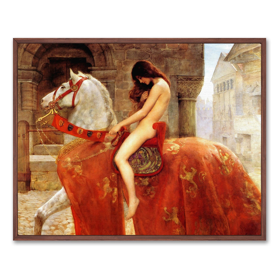10‘’ x 12'' / Gallery Warp + Dark Brown Floating Frame