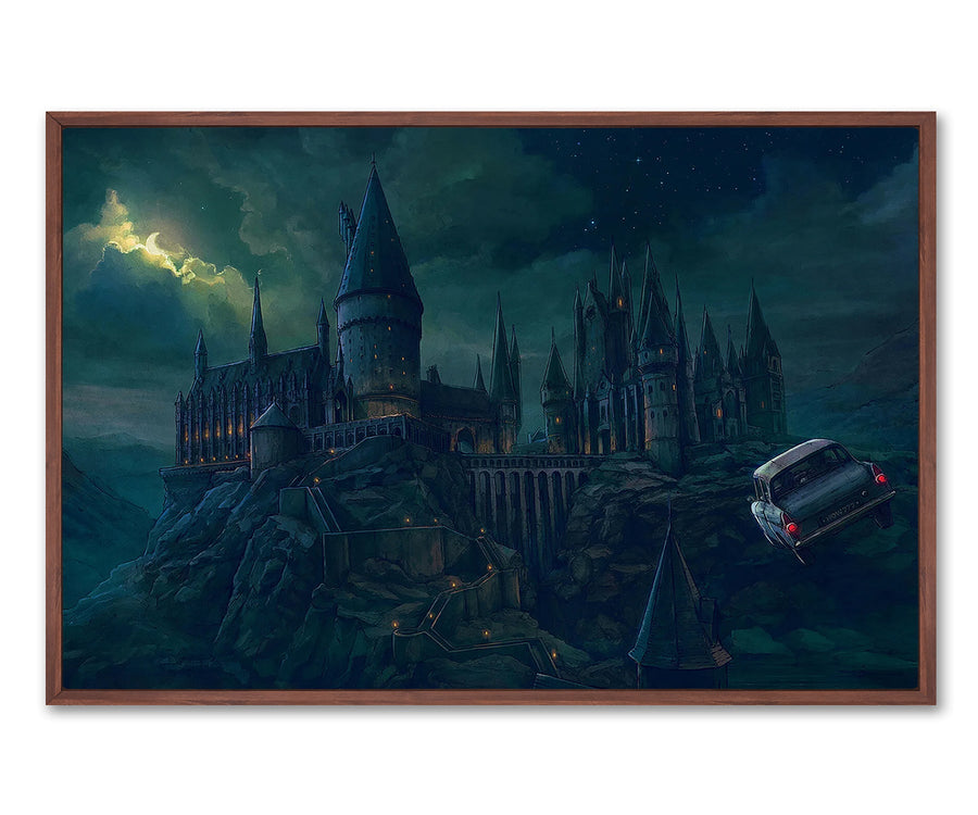 12'' x 16'' / Gallery Warp + Dark Brown Floating Frame