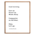 Lin Manuel Miranda Good Morning Merch Poster 8'' x 10''