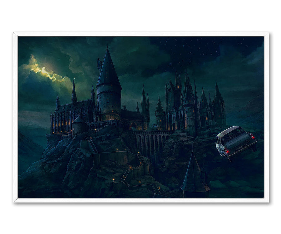 12'' x 16'' / Gallery Warp + White Floating Frame