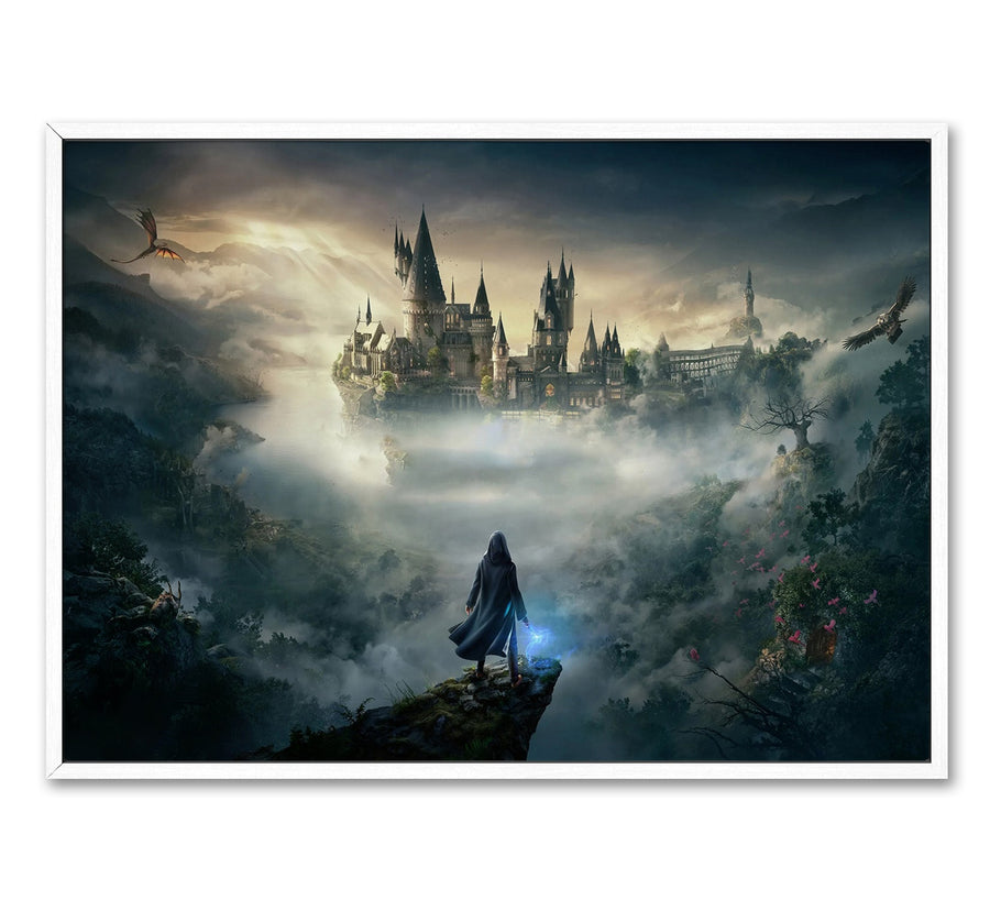 12'' x 16'' / Gallery Warp + White Floating Frame