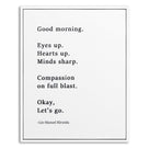 Lin Manuel Miranda Good Morning Merch Poster 8'' x 10''