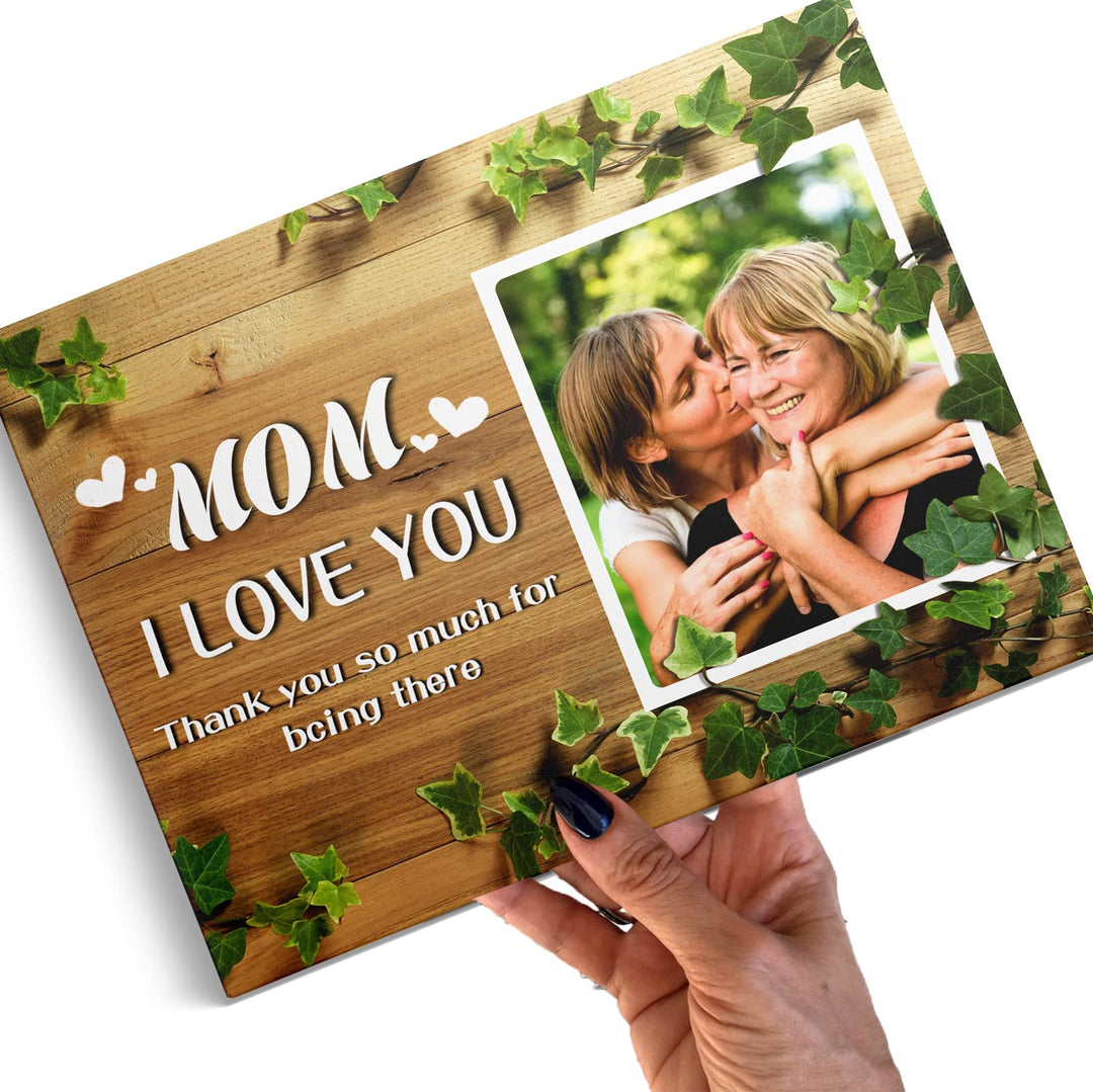 Mother's Day Personalized Framed Wall Art Decoration/ Mom I love you-12"x16"