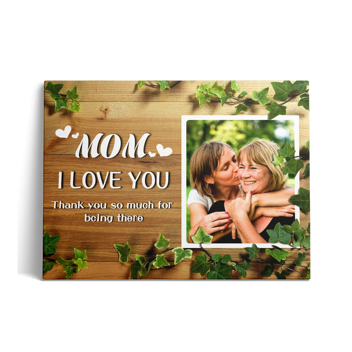 Mother's Day Personalized Framed Wall Art Decoration/ Mom I love you-12"x16"