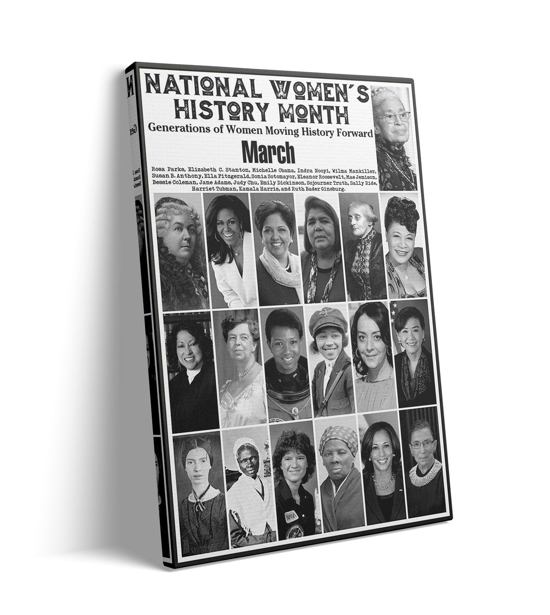 National Women's History Month Canvas Prints Poster Wall Art Home Décor