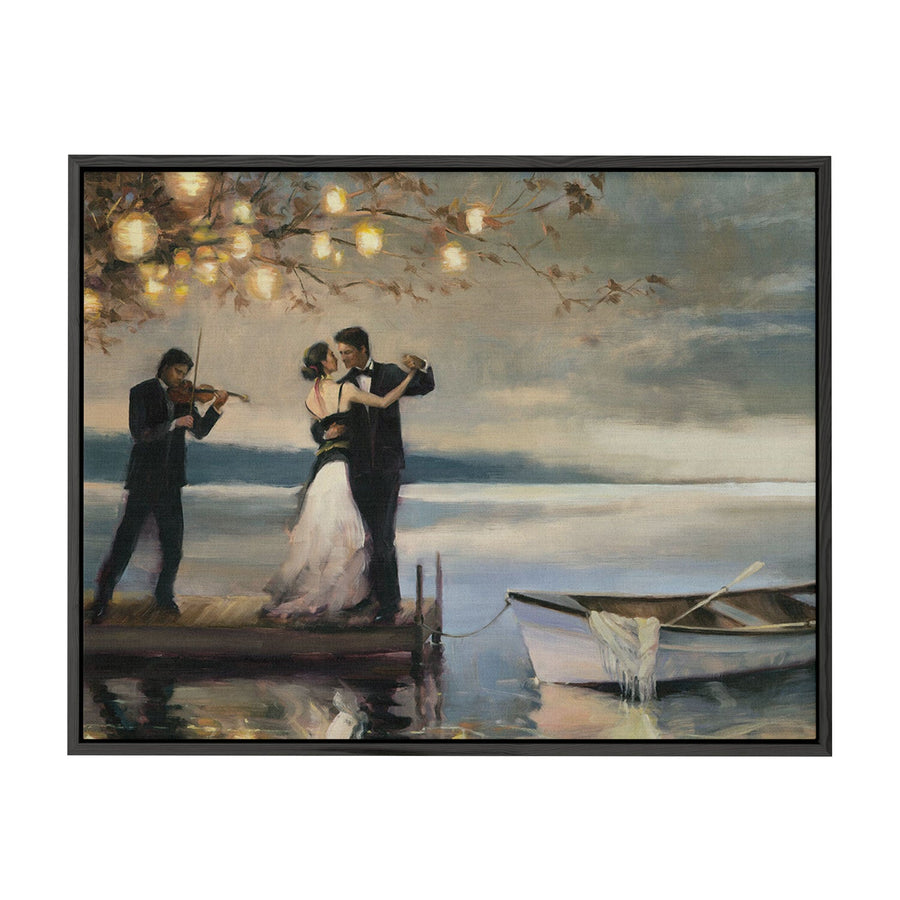 12'' x 16'' / Gallery Warp + Black Floating Frame