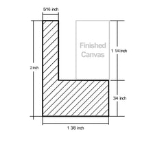 Load image into Gallery viewer, Floating Frame for Finished Canvas Painting 1-1/4&quot; Deep, (4 Color) Picture Art Wall Decor
