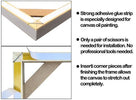 DIY Solid Wood Canvas Frame Kit For Oil Painting & Wall Art - Easy to Build Canvas Stretching Bar System